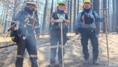 Héroes con nombre y apellido: Walter Tévez, Fernanda Espíndola y David Gutiérrez, los ramallenses que llevaron su experiencia forestal al corazón de la Patagonia