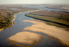 Nivel crítico: La medición de este lunes confirmó que el río alcanzó su punto más bajo en lo que va del año calendario.