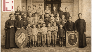 Huella Salesiana: El histórico registro de 1887 que muestra a los primeros estudiantes del secundario. (Foto: Fototeca nicoleña).